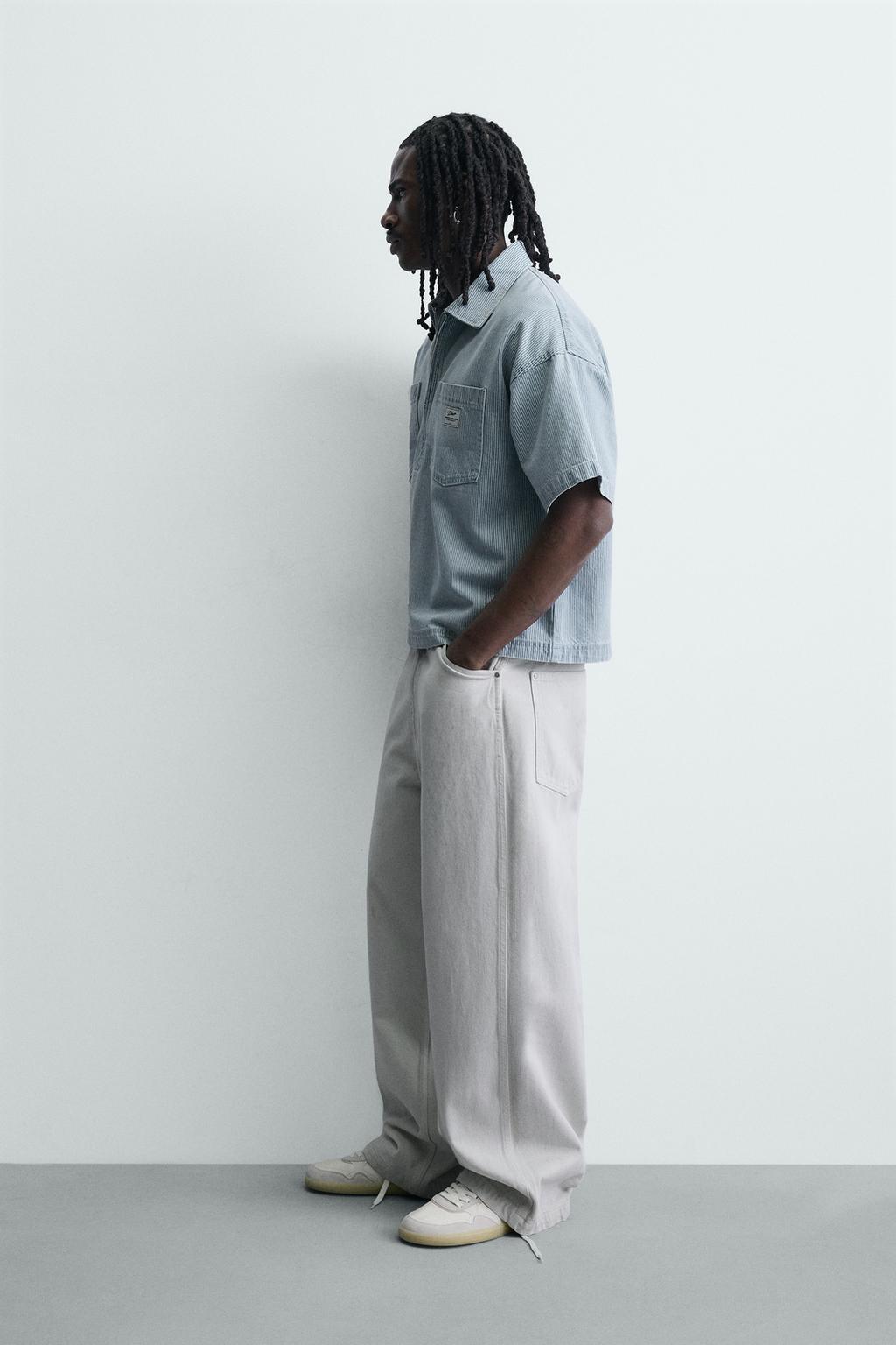 ПОЛО ОВЕРСАЙЗ В ПОЛОСКУ С ЭФФЕКТОМ ПОТЕРТОСТИ