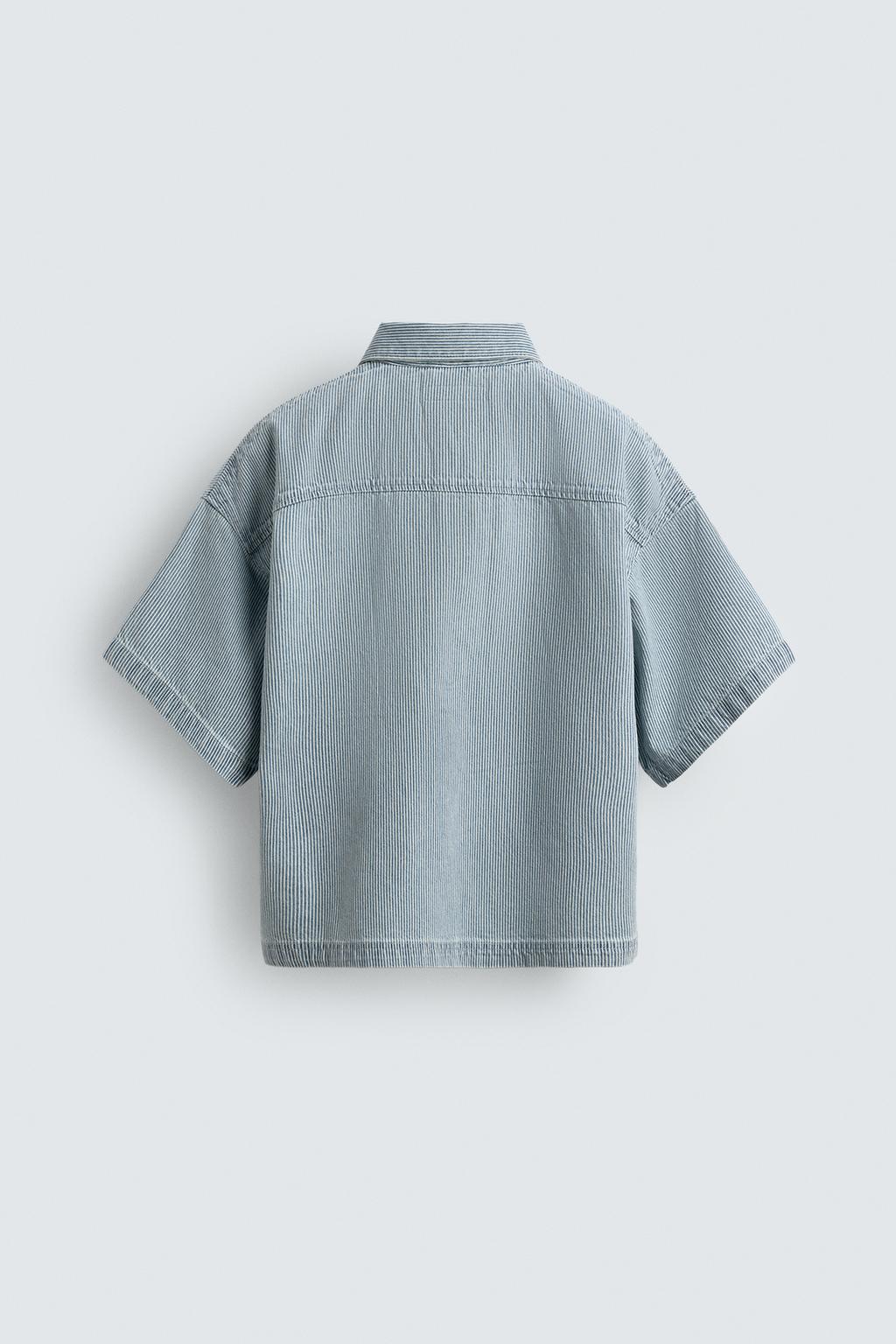 ПОЛО ОВЕРСАЙЗ В ПОЛОСКУ С ЭФФЕКТОМ ПОТЕРТОСТИ