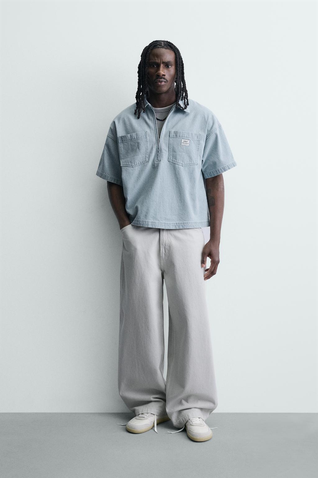 ПОЛО ОВЕРСАЙЗ В ПОЛОСКУ С ЭФФЕКТОМ ПОТЕРТОСТИ