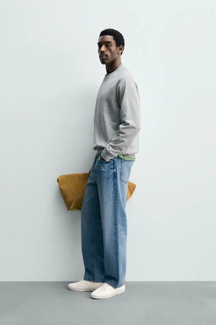 Базовая толстовка с эффектом потертости- Заказать в России