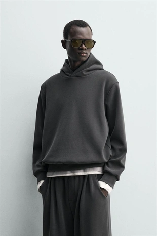 Худи с эффектом потертости Soft- Заказать в России