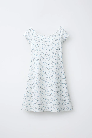 Платье из трикотажа «рома» с принтом