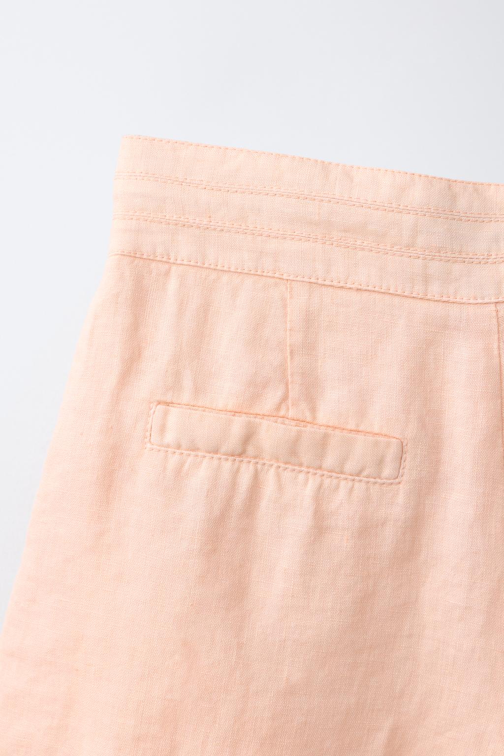 БЕРМУДЫ ИЗ 100% ЛЬНА С КАРМАНАМИ