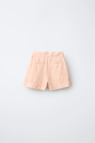 Бермуды из 100% льна с карманами- Заказать в России