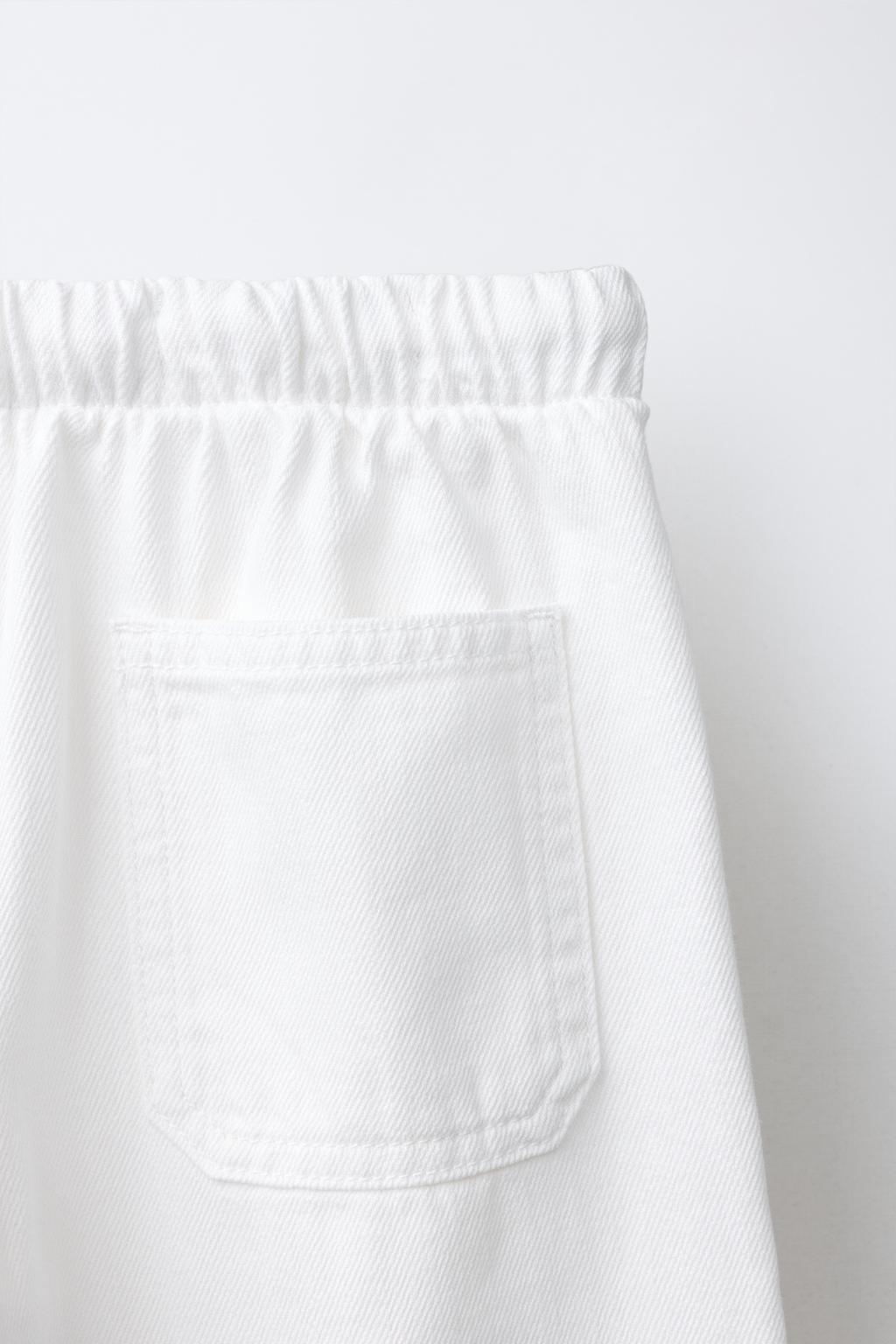 Джинсы широкие с завязками