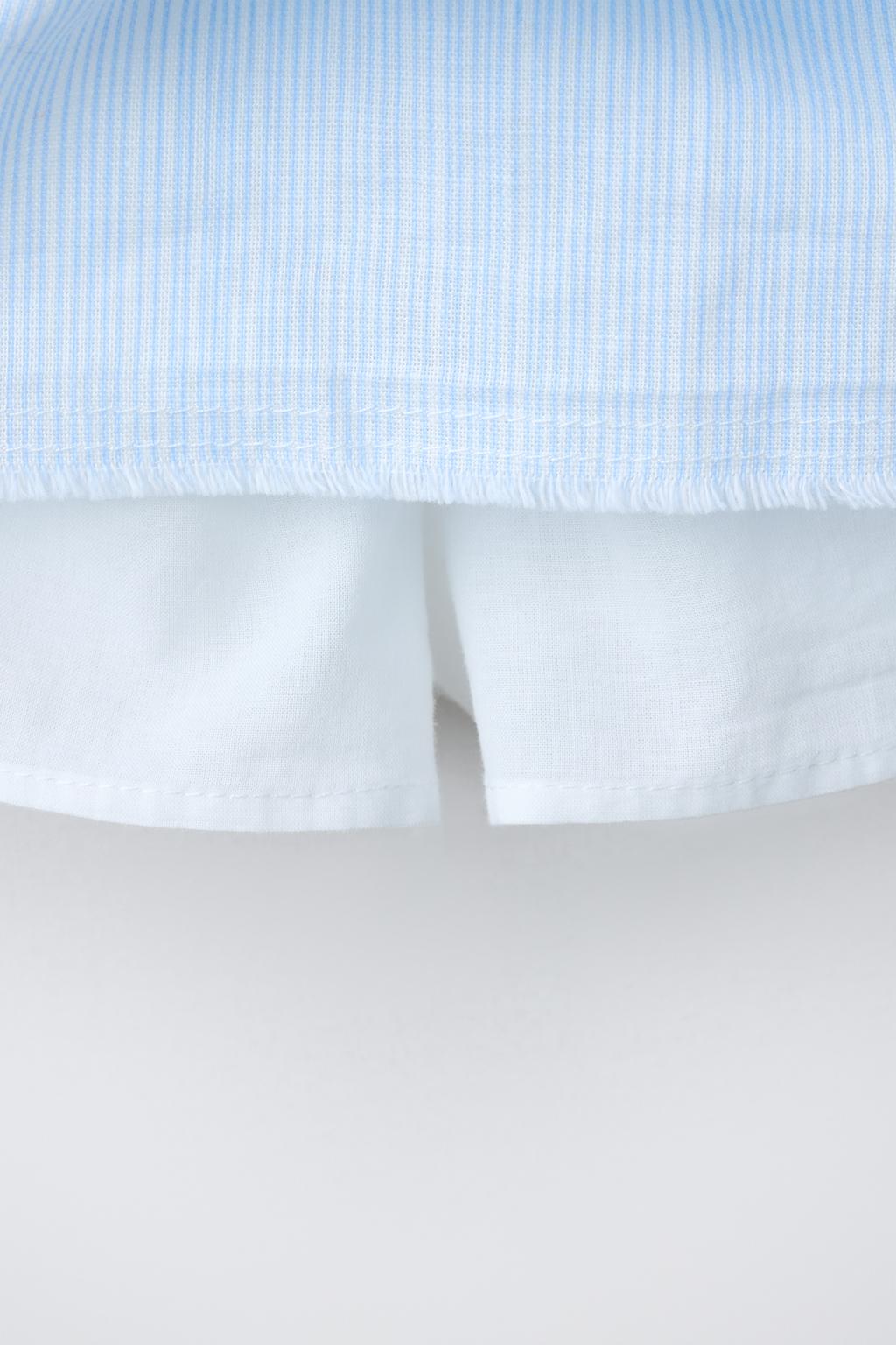 ЮБКА С ВОЛАНАМИ ИЗ СМЕСОВОГО ЛЬНА И ХЛОПКА