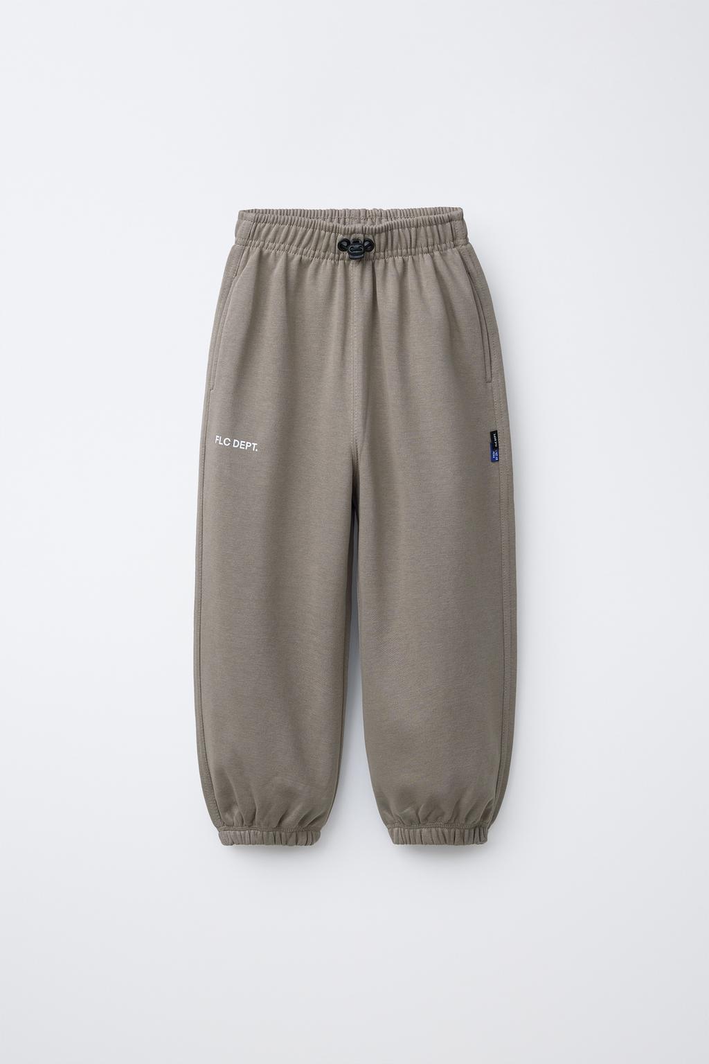 ФЛИСОВЫЕ БРЮКИ BALLOON С ТЕКСТОМ