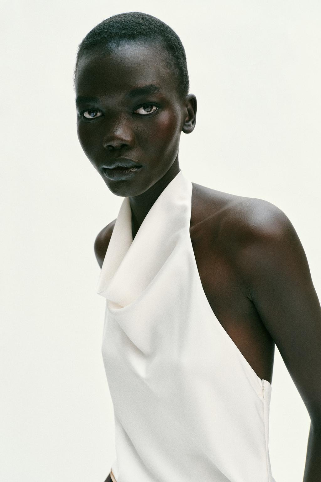 ДЛИННЫЙ КОМБИНЕЗОН ХАЛТЕР С ПОЯСОМ