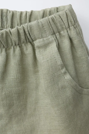 Бермуды из 100% льна- Заказать в России