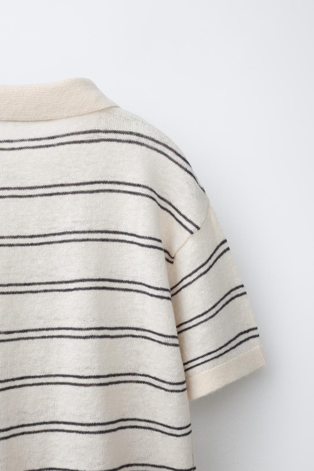 ТРИКОТАЖНОЕ ПОЛО ИЗ ХЛОПКА И ЛЬНА