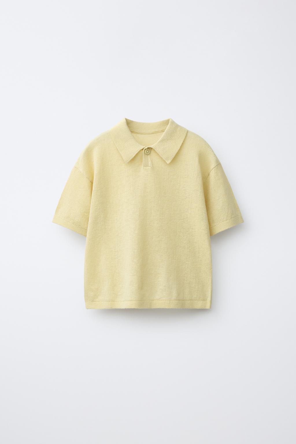 ТРИКОТАЖНОЕ ПОЛО ИЗ ХЛОПКА И ЛЬНА