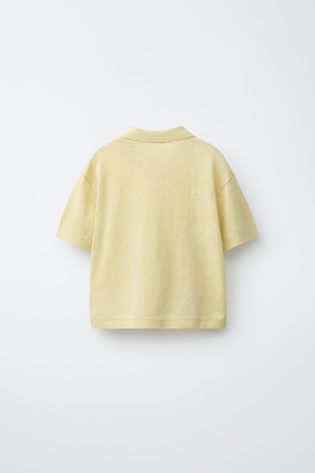 ТРИКОТАЖНОЕ ПОЛО ИЗ ХЛОПКА И ЛЬНА