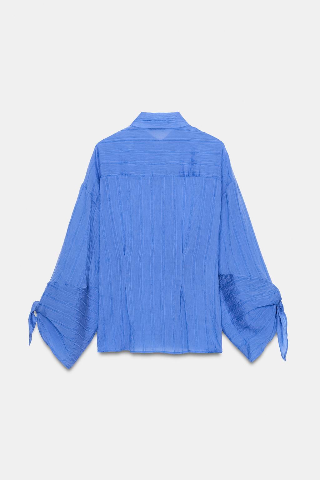 РУБАШКА В ПОЛОСКУ С БАНТАМИ