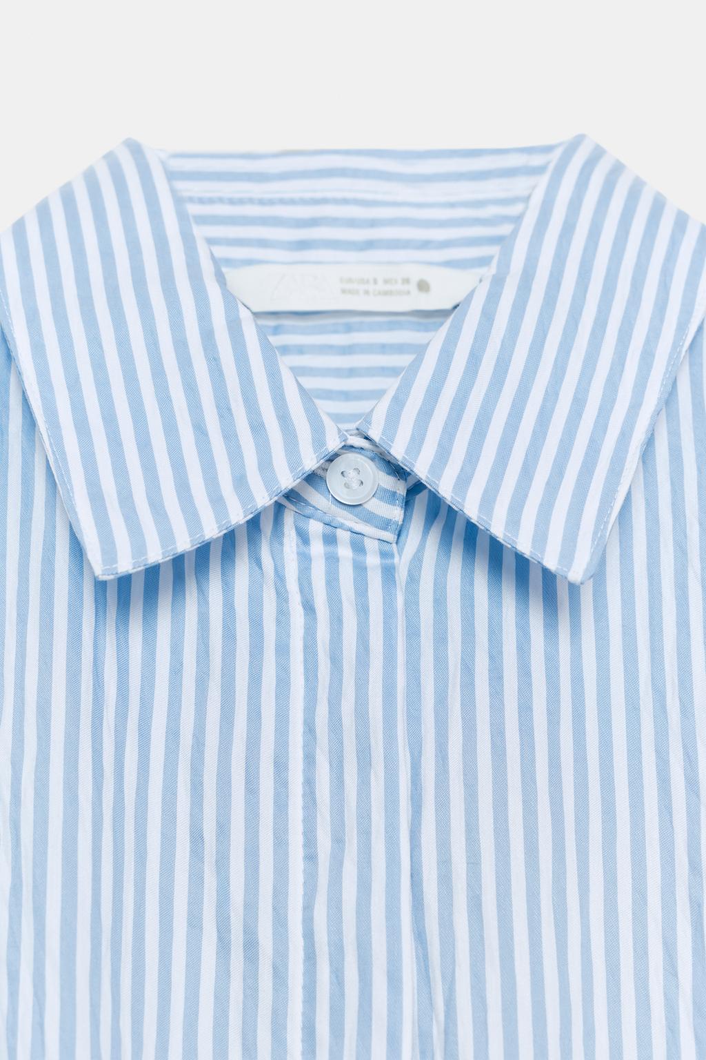 РУБАШКА В ПОЛОСКУ С ЗАВЯЗКАМИ — ZW COLLECTION