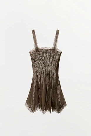 Платье на бретелях с кружевом — Limited Edition- Заказать в России