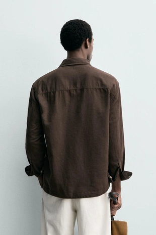 Поло изо льна и хлопка- Заказать в России