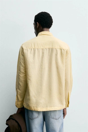 Поло изо льна и хлопка- Заказать в России