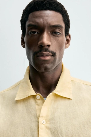 Поло изо льна и хлопка- Заказать в России