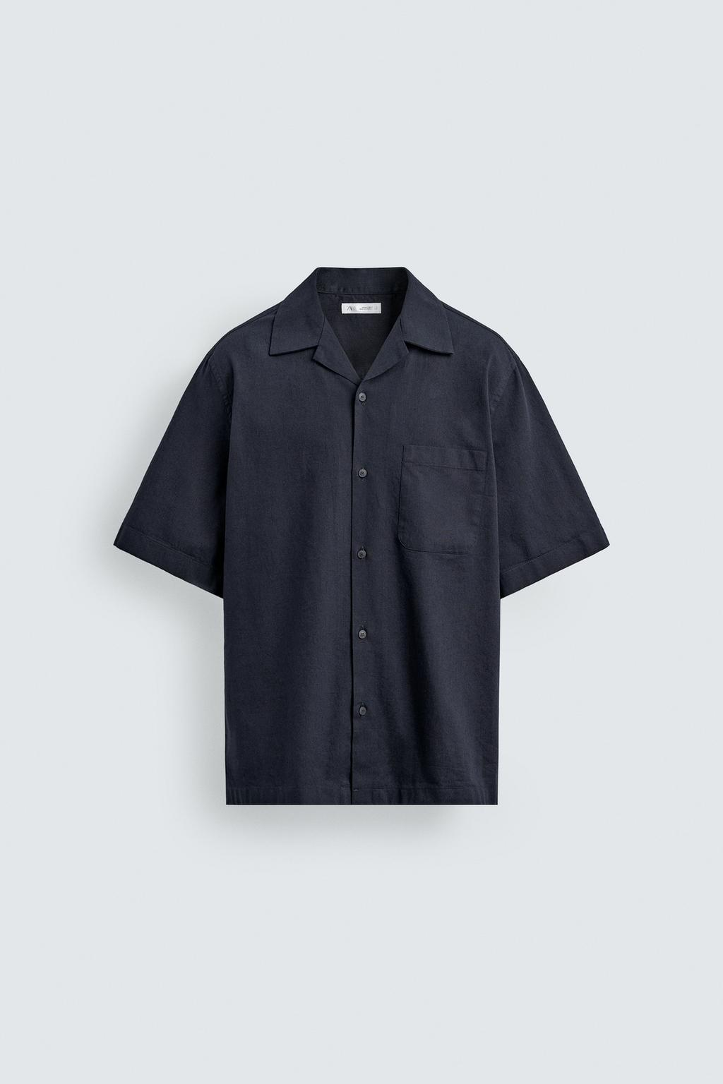 РУБАШКА СВОБОДНОГО КРОЯ С КАРМАНОМ