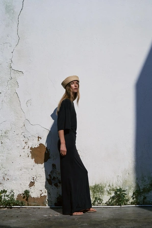 Юбка миди из тонкого трикотажа- Заказать в России