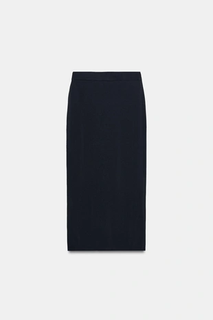 Юбка миди из тонкого трикотажа- Заказать в России