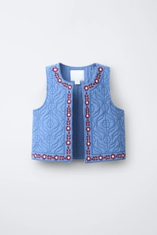 Жилет с вышивкой- Заказать в России