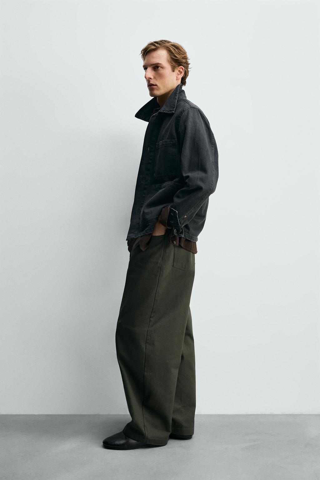 КУРТКА-РУБАШКА СВОБОДНОГО КРОЯ С КАРМАНАМИ