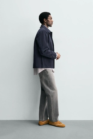 Джинсовая куртка-рубашка классического кроя- Заказать в России