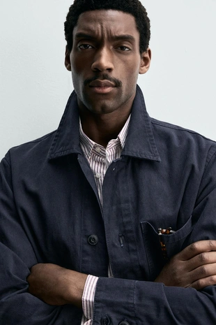 Джинсовая куртка-рубашка классического кроя- Заказать в России