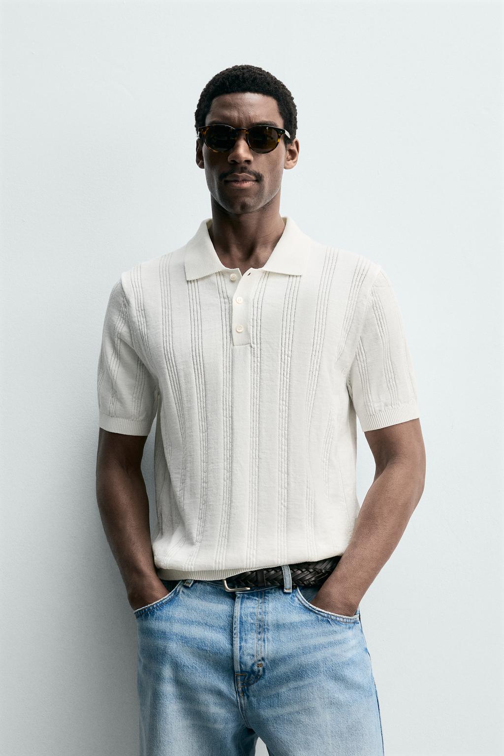 ПОЛО ИЗ РЕЛЬЕФНОГО ТРИКОТАЖА