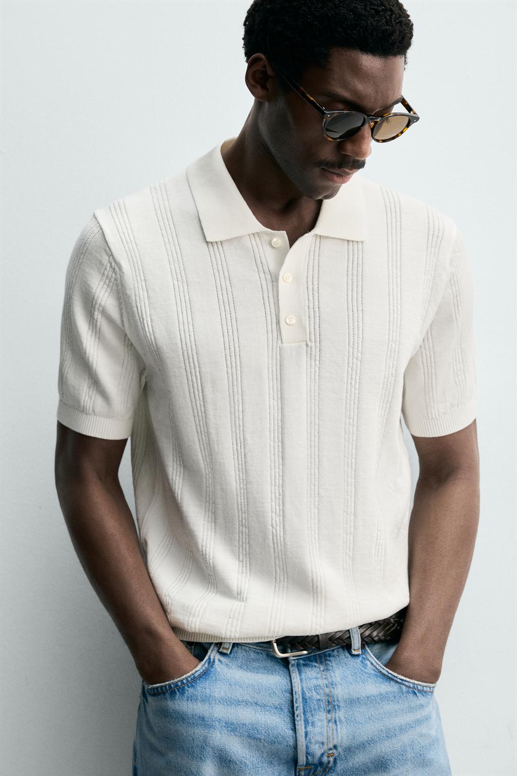 ПОЛО ИЗ РЕЛЬЕФНОГО ТРИКОТАЖА