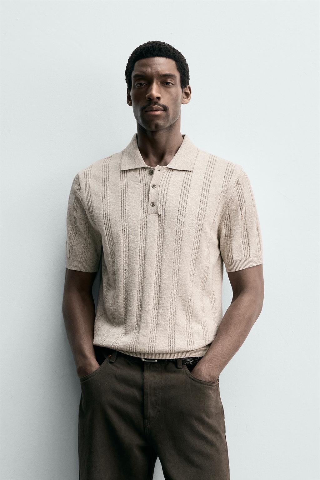 ПОЛО ИЗ РЕЛЬЕФНОГО ТРИКОТАЖА