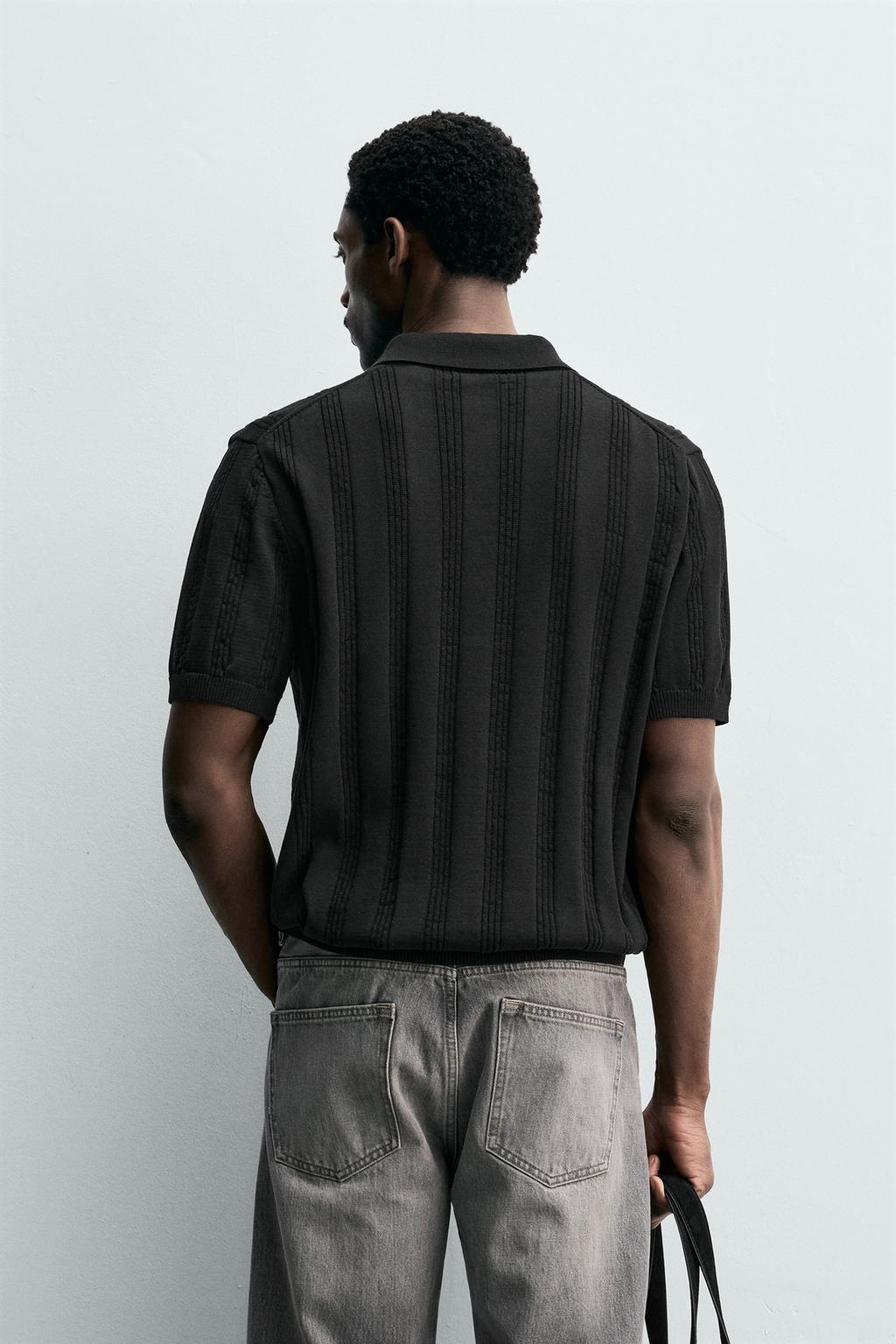 ПОЛО ИЗ РЕЛЬЕФНОГО ТРИКОТАЖА