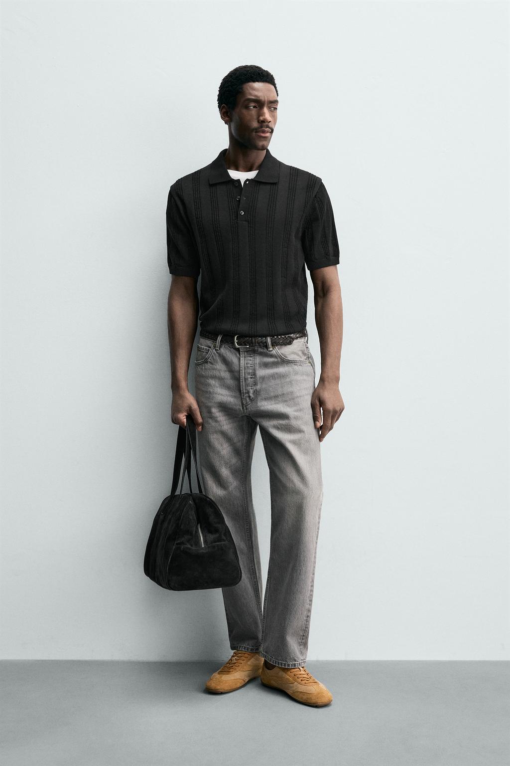 ПОЛО ИЗ РЕЛЬЕФНОГО ТРИКОТАЖА