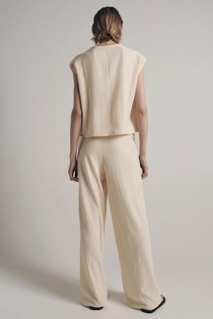 Брюки прямого кроя в стиле рустик- Заказать в России