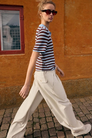 Брюки  с защипами- Заказать в России