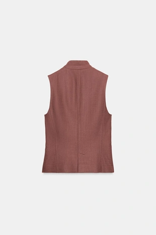 Жилет изо льна- Заказать в России