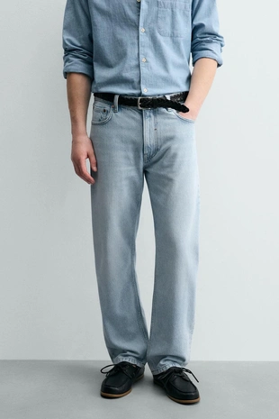 Джинсы прямого кроя из хлопка и лиоцелла- Заказать в России