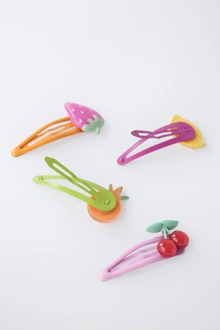 Набор из 4 заколок для волос «фрукты»- Заказать в России