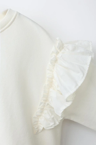 Толстовка в романтическом стиле с воланами- Заказать в России