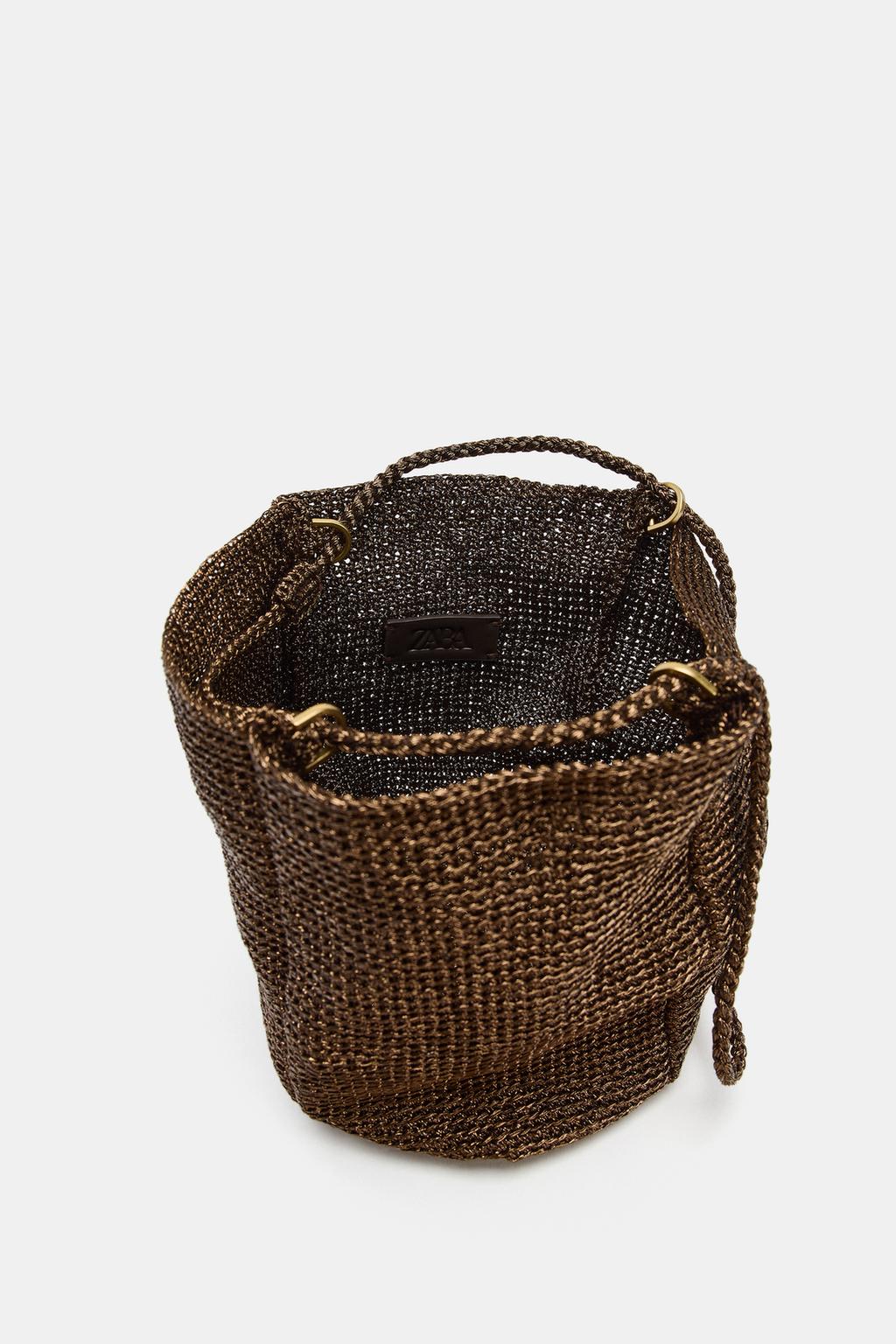 СУМКА-МЕШОК ИЗ МЕТАЛЛИЗИРОВАННОЙ ТКАНИ