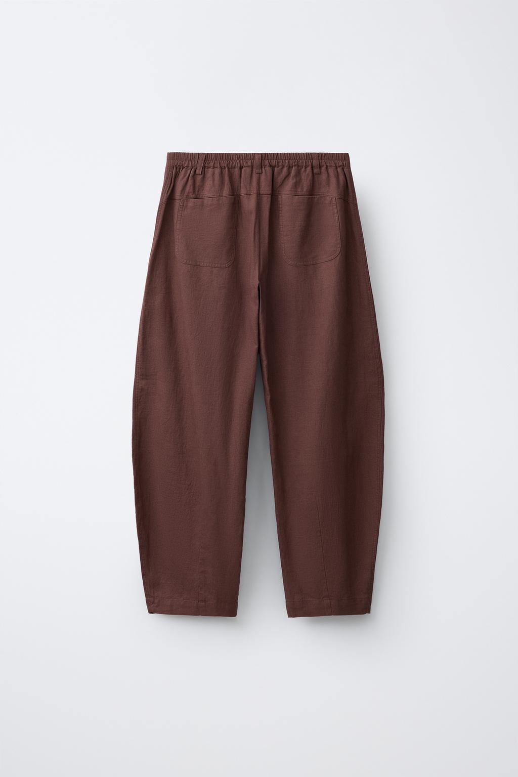 БРЮКИ BARREL ИЗ ЛЬНА