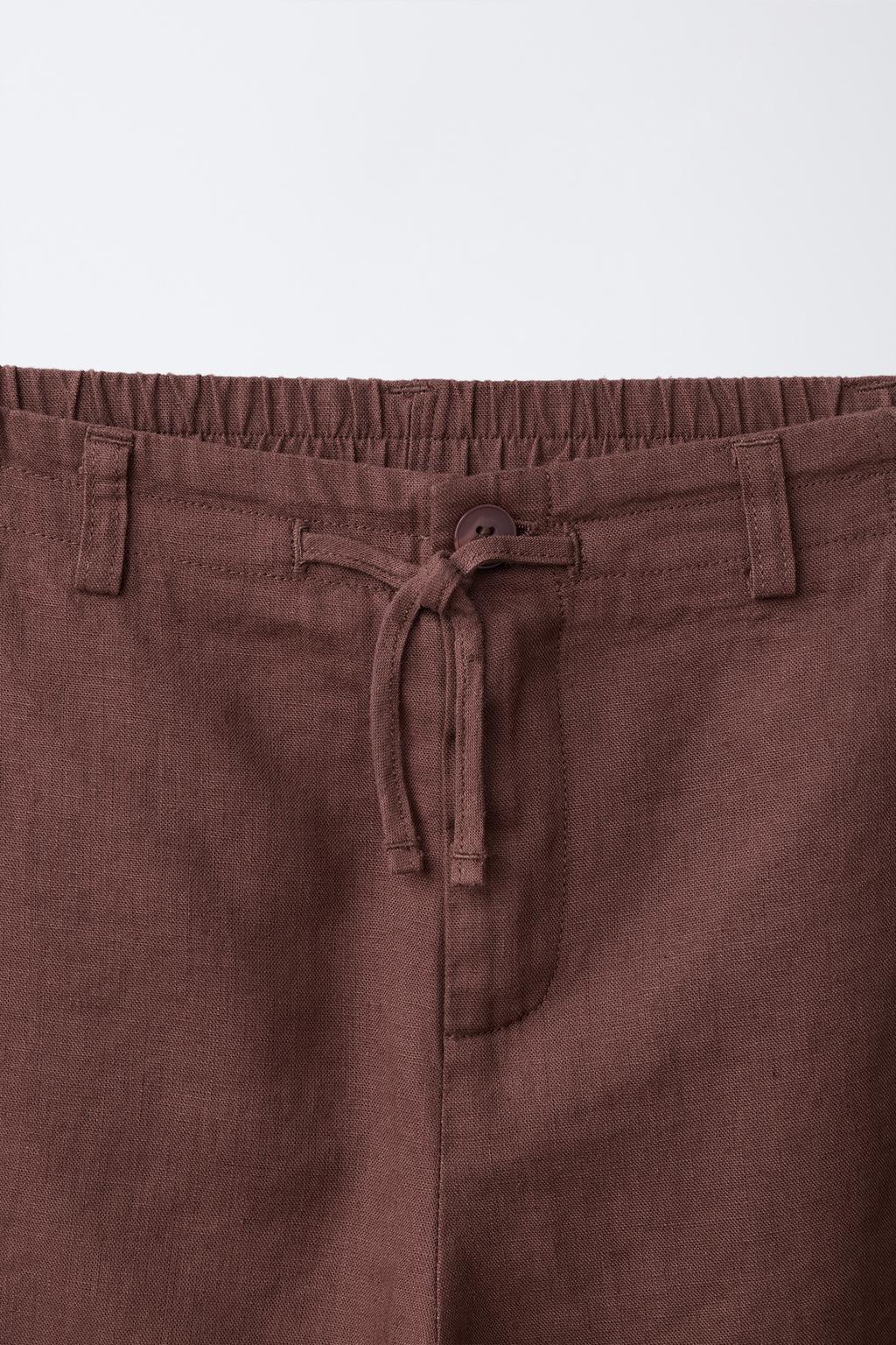 БРЮКИ BARREL ИЗ ЛЬНА