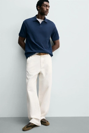 Поло в вертикальный рубчик- Заказать в России