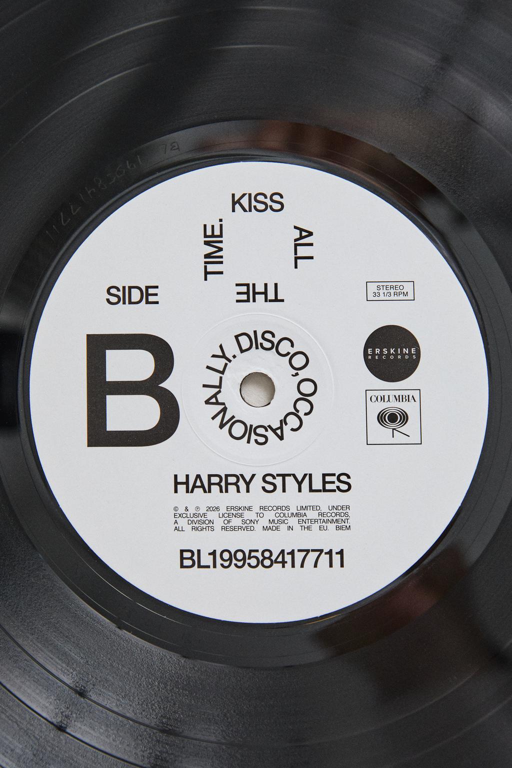 Виниловая пластинка гарри стайлз: поцелуй все время. диско, время от времени