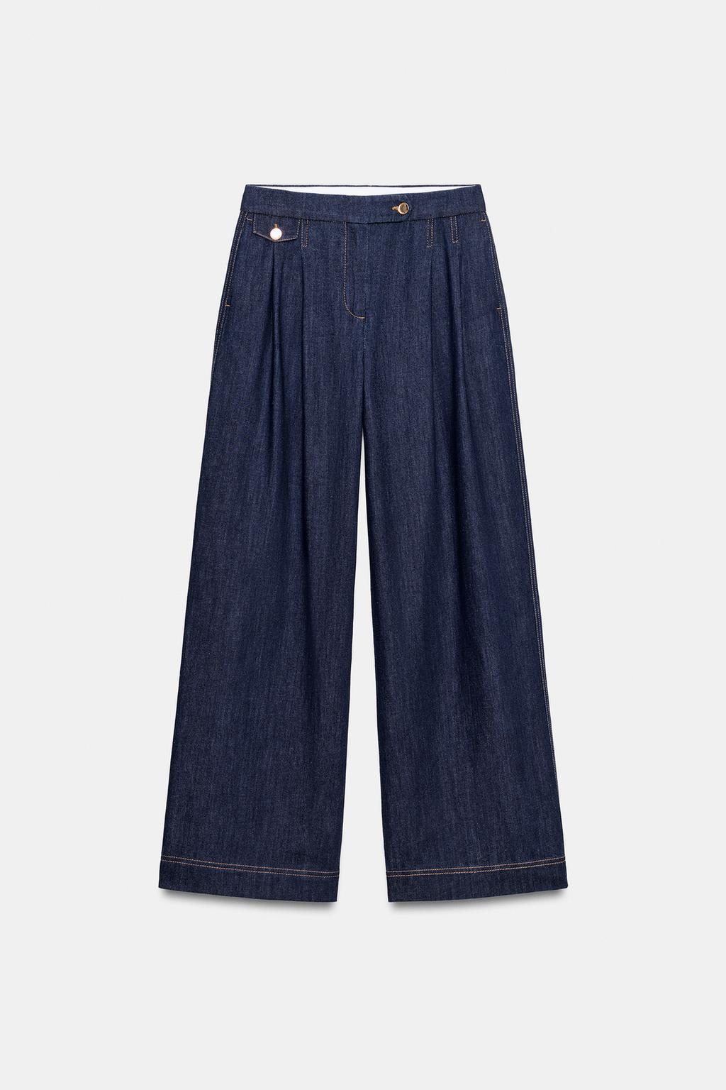 ШИРОКИЕ БРЮКИ С ЗАЩИПАМИ