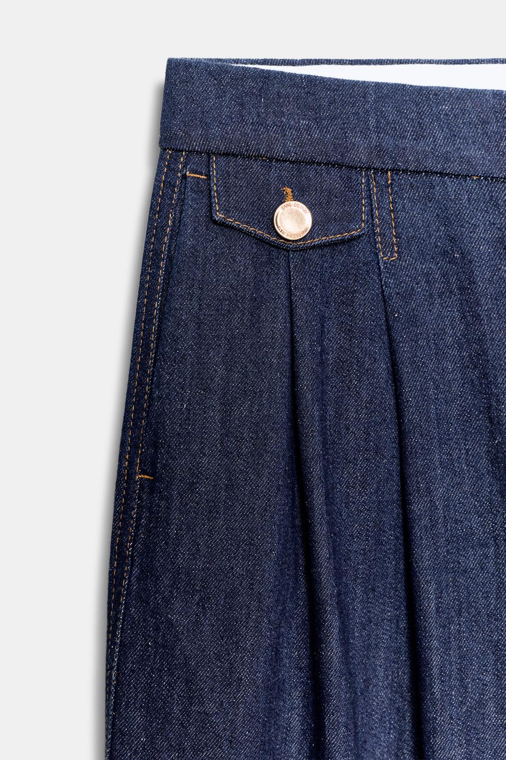 ШИРОКИЕ БРЮКИ С ЗАЩИПАМИ