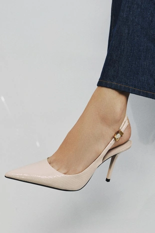 Туфли-мюли с рельефным узором- Заказать в России