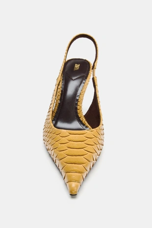 Туфли-мюли на каблуке с рельефным узором- Заказать в России