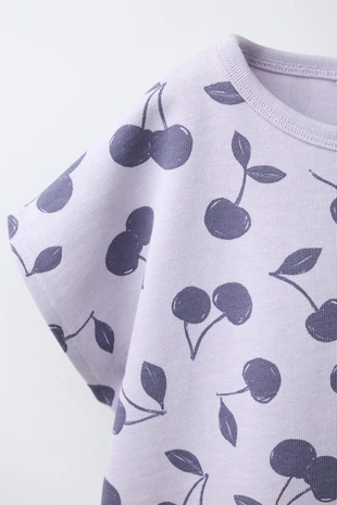 Комплект из футболки и шароваров «вишенки»- Заказать в России